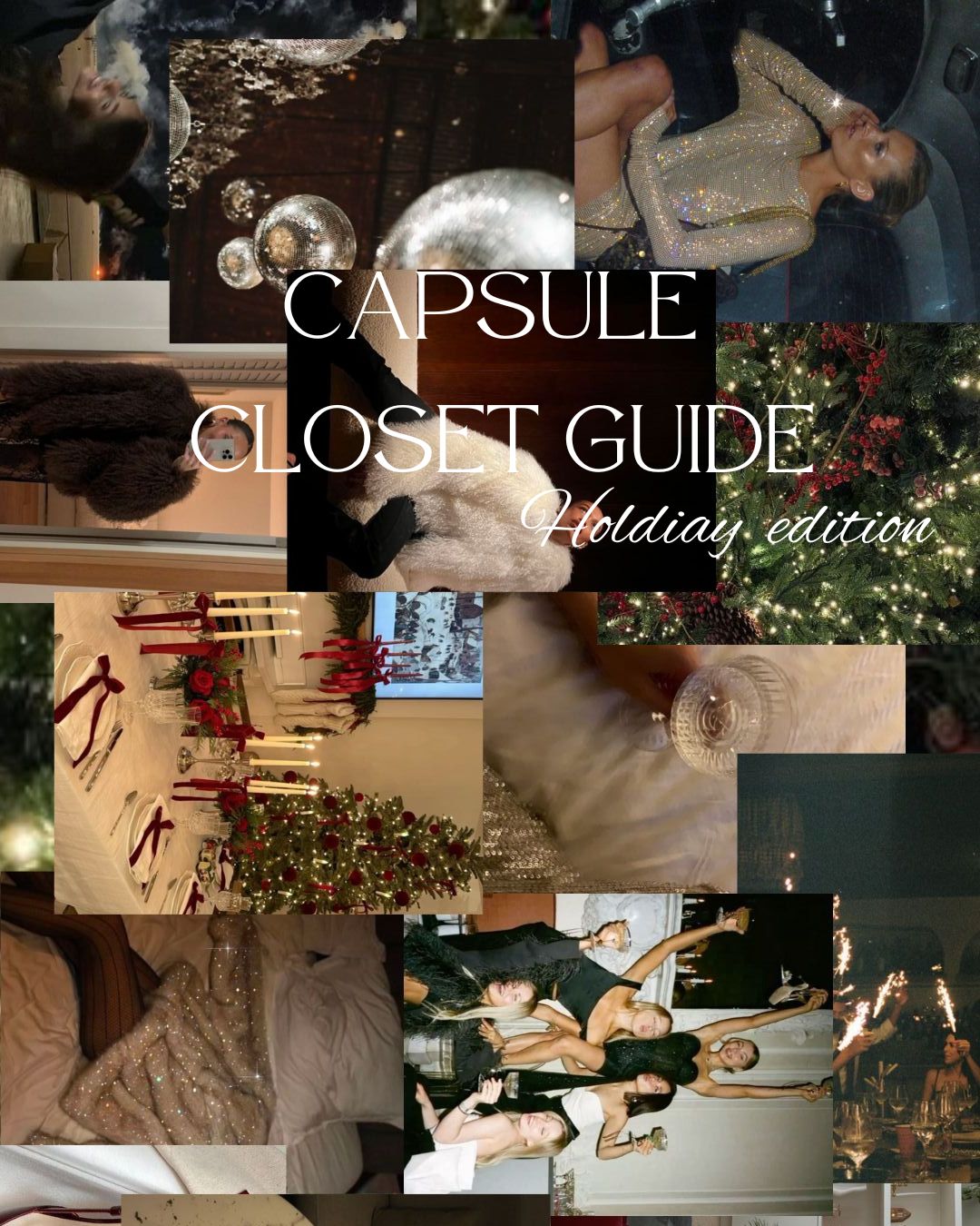Capsule closet - holiday edition
